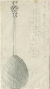 Fradswell - Colher do Apóstolo: desenho a lápis e lavagem, sd [ 18º cent] (desenho) de Stebbing Shaw