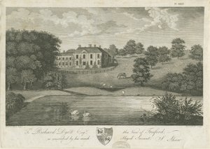 Freeford Hall: gravura, nd [1797] (impressão) de Stebbing Shaw