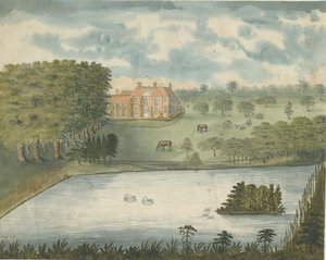 Freeford Hall: pintura a aquarela, nd [1762-1802] de Stebbing Shaw