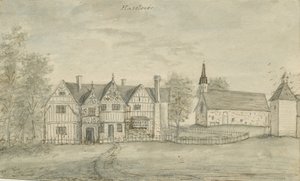 Capela Haselour: pintura em aquarela, nd [1797] de Stebbing Shaw