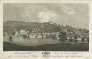 Himley Hall: gravura, nd [1762-1798] de Stebbing Shaw