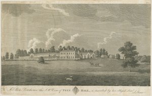 Penn Hall: gravura, nd [final do século 18] (impressão) de Stebbing Shaw