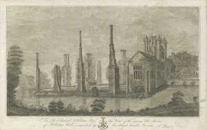 Pillaton Hall: gravura de Stebbing Shaw
