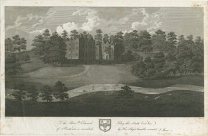 Prestwood Hall: gravura, nd [1762-1802] de Stebbing Shaw