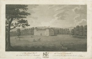 Sandwell Park - Hall: engraving, nd [1762-1798] de Stebbing Shaw