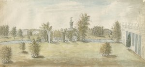 Shugborough - Arquitetura "ateniense": pintura em aquarela, sd [1762-1802] de Stebbing Shaw