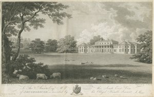 Shugborough Hall: gravura, nd [c 1802] (impressão) de Stebbing Shaw