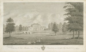 Somerford Hall: gravura, sd [final do século 18] (impressão) de Stebbing Shaw