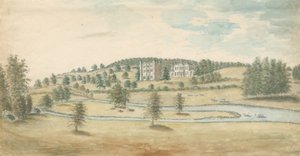 Tixall Hall and Gatehouse: pintura em aquarela, nd [1762-1802]