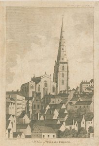 Igreja Walsall: gravura de Stebbing Shaw