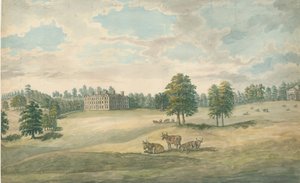 Weston-under-Lizard - Hall: pintura em aquarela, nd [1762-1802] de Stebbing Shaw