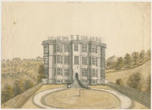 Wootton Lodge: pintura em aquarela, nd [1794] de Stebbing Shaw
