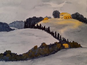 Toscana em duas cores de Steegs Art Karin