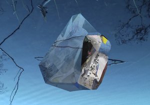 Estrutura de cristal flutuante