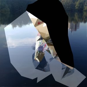 Reflexos fragmentados no lago