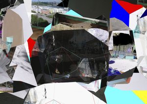 Colagem da Cidade Geométrica de Stefan Fransson