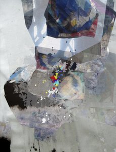 Colagem abstrata moderna de Stefan Fransson