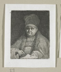 Retrato de Meio Comprimento de um Dignitário Eclesiástico de Stefan Juliusz Norblin de la Gourdaine
