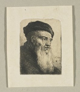 Chefe de um Homem em Perfil de Três Trimestres de Stefan Juliusz Norblin de la Gourdaine