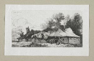 Paisagem com fazendas polacas de Stefan Juliusz Norblin de la Gourdaine