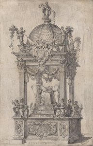 O Catafalco de Filipe IV de Espanha, ca. 1665 de Stefano Camogli