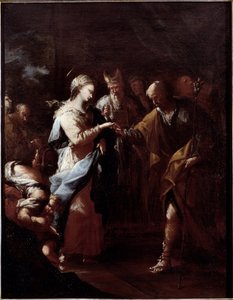 O Casamento da Virgem (óleo sobre tela de Stefano Magnasco