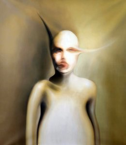 Retrato surrealista distorcido de Stefano Mazzolini