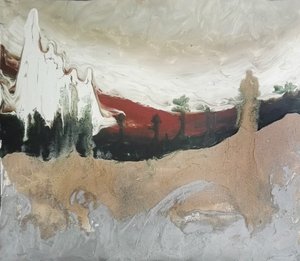 Dramática montanha vermelha do deserto de Stefano Mazzolini