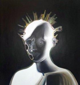 Retrato abstrato surrealista de Stefano Mazzolini