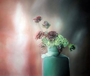Natureza-morta floral surrealista de Stefano Mazzolini