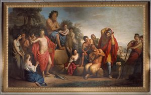 Divindades mitológicas. Fresco de Stefano Tofanelli