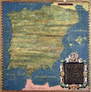 Mapa da Espanha do Século XVI, da 