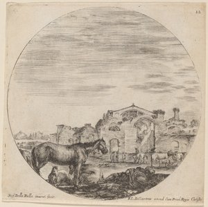 paisagem de Stefano della Bella