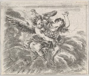 Boreas e Orithyia, de Game of Mythology Jeu de la Mythologie, 1644. de Stefano della Bella