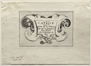 Caprichos: página de título de Stefano della Bella