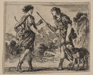 Cephalus e Procris, de Game of Mythology Jeu de la Mythologie, 1644.