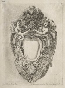 Coleção de Vários Caprichos e Novos Desenhos de Cartuchos e Ornamentos: No. 3 de Stefano della Bella