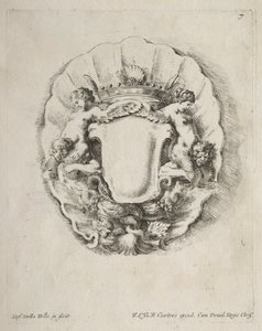Coleção de Vários Caprichos e Novos Desenhos de Cartuchos e Ornamentos: Nº 7 de Stefano della Bella