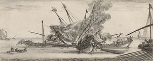 Combate Naval (ataque ao papel) de Stefano della Bella