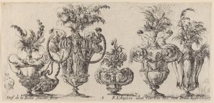 Vasos Fantásticos, provavelmente 1646. de Stefano della Bella