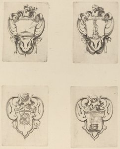 Quatro emblemas para o funeral do príncipe Francesco de Medici. de Stefano della Bella