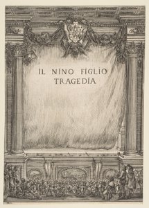 Frontispício para Il Nino Figlio, 1655. de Stefano della Bella