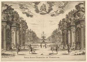 Jardim de Vénus, 3.ª cena: O casamento dos deuses de Stefano della Bella