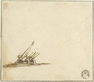 Grupo de soldados a pé de Stefano della Bella