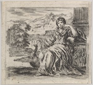 Juno, de Game of Mythology Jogo de Mitologia, 1644. de Stefano della Bella