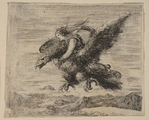 Júpiter e Ganímedes, de Game of Mythology Jeu de la Mythologie, 1644.