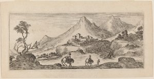 paisagem com castelo de Stefano della Bella