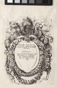 Novo modelo para uma cartela, 1647. de Stefano della Bella