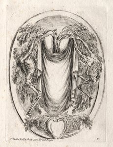 Novo modelo para uma cartela, 1647. de Stefano della Bella