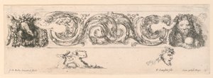 Ornamentos de frisos e folhagens de Stefano della Bella
